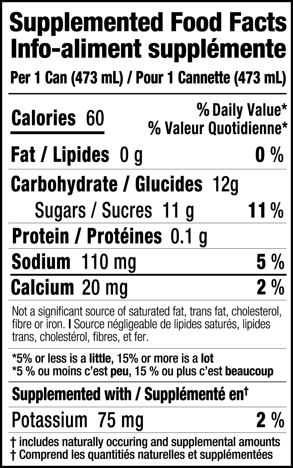 ImageNormal Beverage Ltd. - Hello Morning Mimosa Nutritional Fact Sheet